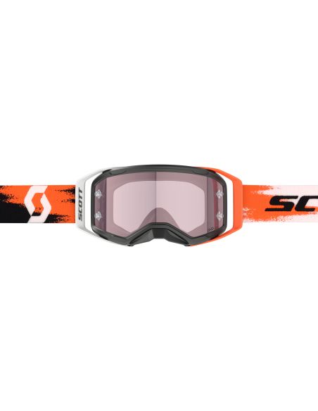 Masque cross Scott Prospect 2.0 Amplifier Noir Orange fluo - écran iridium Rose