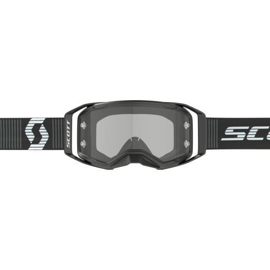 Masque cross Scott Prospect 2.0 Lightsensitive Noir Blanc - écran iridium Gris