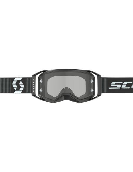 Masque cross Scott Prospect 2.0 Lightsensitive Noir Blanc - écran iridium Gris