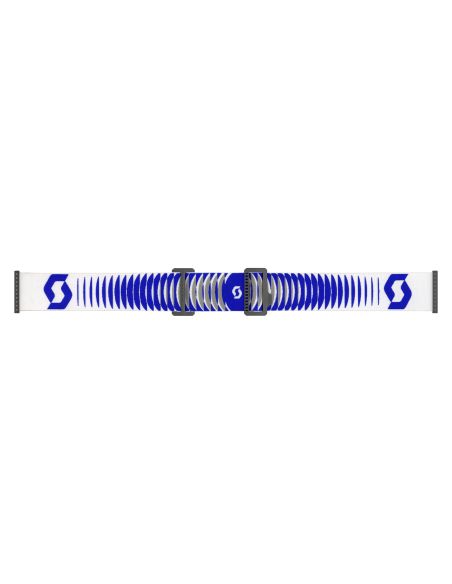 Masque cross Scott Prospect 2.0 WFS Doppler Blanc Bleu - écran Clair