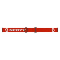 Masque cross Scott Primal Chrome Rouge Blanc - écran iridium Orange 2