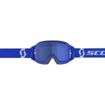 Masque cross Scott Primal Chrome Bleu Blanc - écran iridium Bleu 2