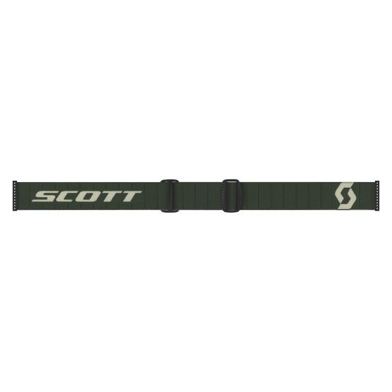 Masque cross Scott Primal Enduro Vert kaki - double écran Clair