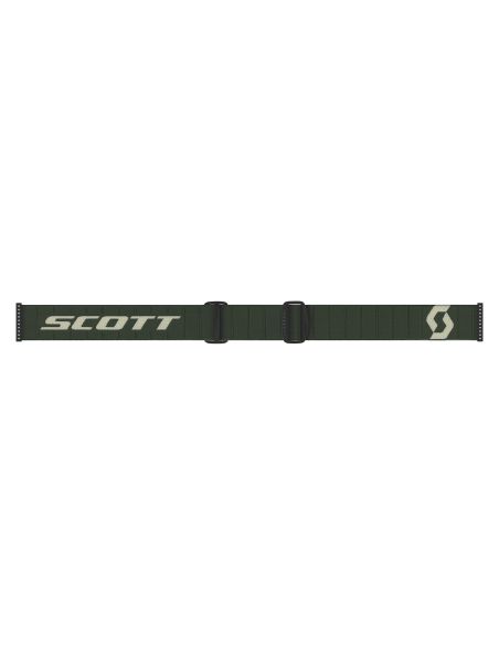 Masque cross Scott Primal Enduro Vert kaki - double écran Clair