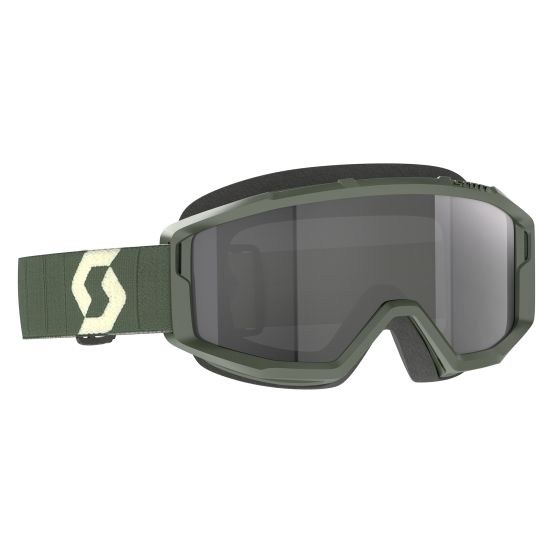 Masque cross Scott Primal Sand Vert kaki - écran iridium Gris foncé