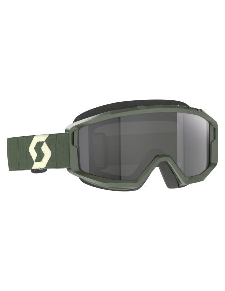 Masque cross Scott Primal Sand Vert kaki - écran iridium Gris foncé