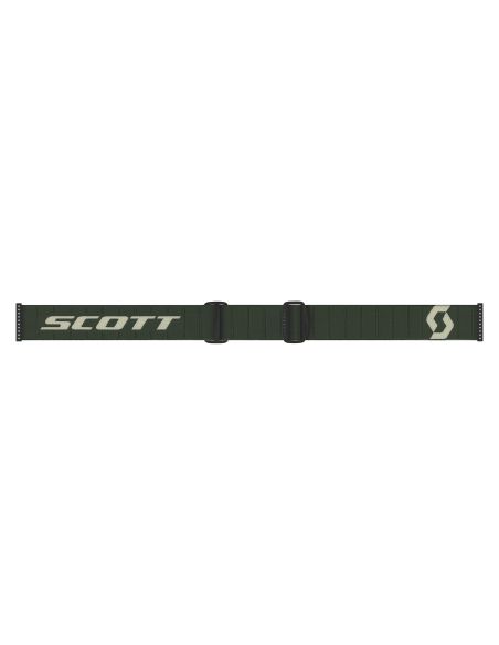 Masque cross Scott Primal Sand Vert kaki - écran iridium Gris foncé