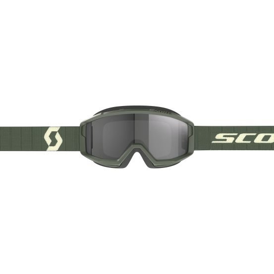 Masque cross Scott Primal Sand Vert kaki - écran iridium Gris foncé