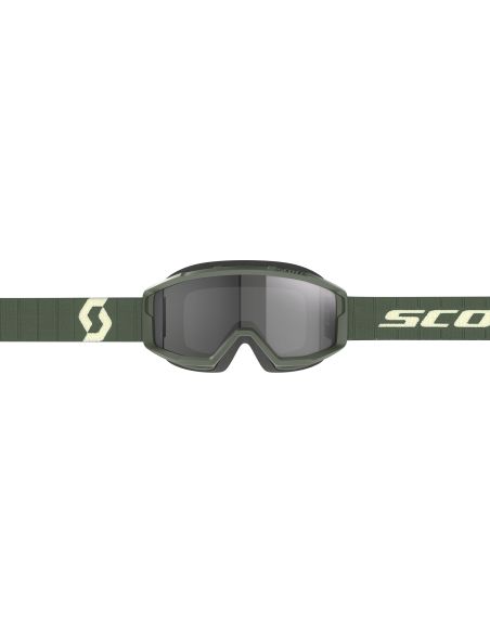 Masque cross Scott Primal Sand Vert kaki - écran iridium Gris foncé