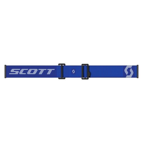 Masque cross Scott Prospect 2.0 Chrome Bleu Blanc - écran iridium Bleu
