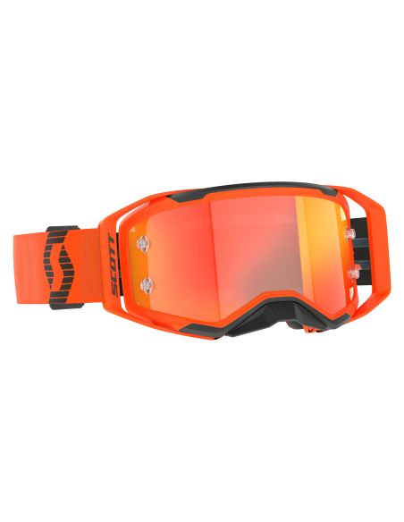 Masque cross Scott Prospect 2.0 Chrome Orange Noir - écran iridium Orange