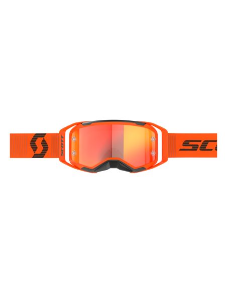 Masque cross Scott Prospect 2.0 Chrome Orange Noir - écran iridium Orange