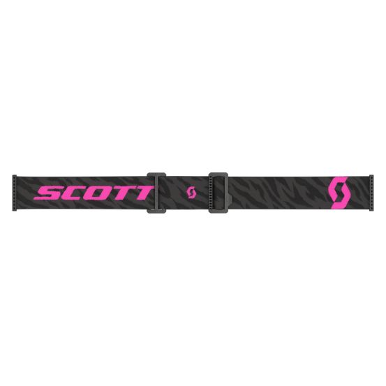 Masque cross Scott Prospect 2.0 Chrome Zebra Noir Rose - écran iridium Rose