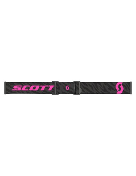 Masque cross Scott Prospect 2.0 Chrome Zebra Noir Rose - écran iridium Rose