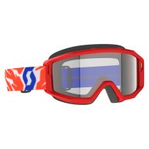 Masque cross Scott Primal Rouge - écran Clair