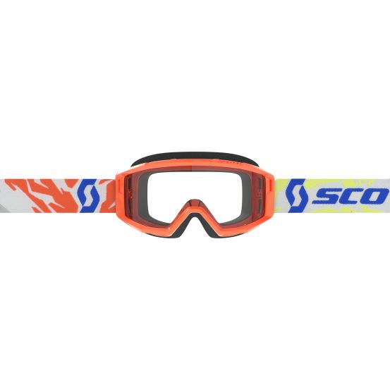 Masque cross Scott Primal Orange - écran Clair