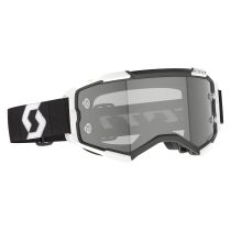 Masque cross Scott Fury Lightsensitive Noir Blanc - écran iridium Gris