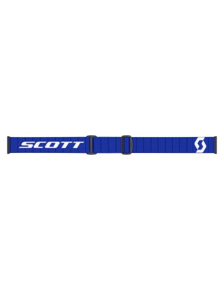 Masque cross Scott Fury Chrome Bleu - écran iridium Bleu