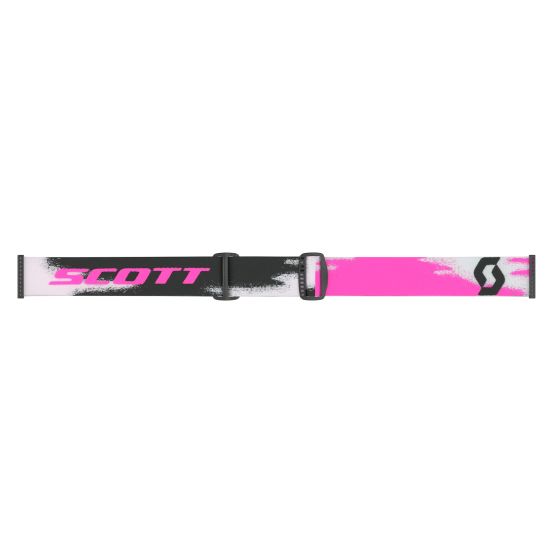 Masque cross Scott Fury Chrome Rose Noir - écran iridium Rose