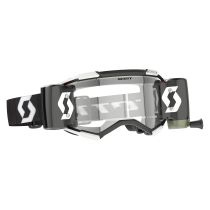 Masque cross Scott Fury WFS Noir Blanc - écran Clair