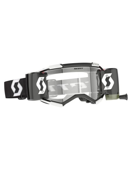 Masque cross Scott Fury WFS Noir Blanc - écran Clair