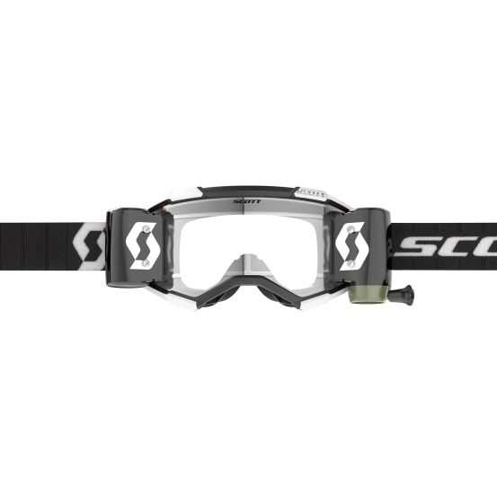 Masque cross Scott Fury WFS Noir Blanc - écran Clair