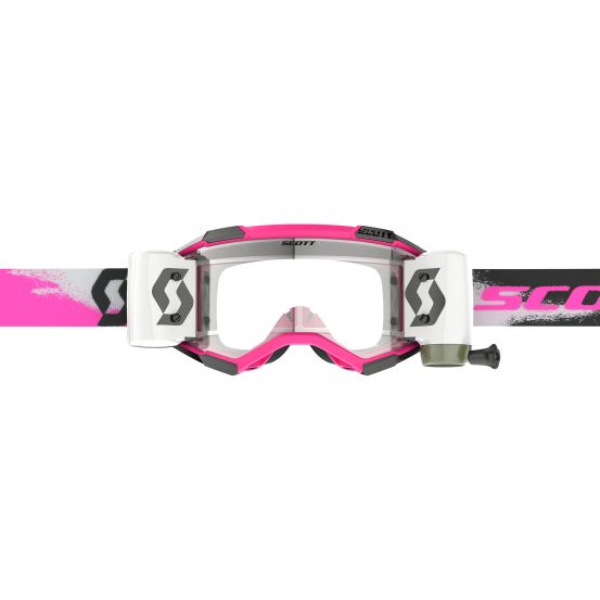 Masque cross Scott Fury WFS Rose Noir - écran Clair