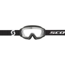 Masque cross Scott Split OTG Noir Blanc - écran Clair 2