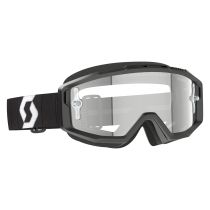 Masque cross Scott Split OTG Noir Blanc - écran Clair
