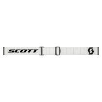Masque cross Scott Split OTG Blanc Noir - écran Clair 2