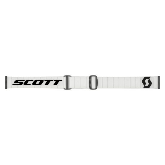 Masque cross Scott Split OTG Blanc Noir - écran Clair