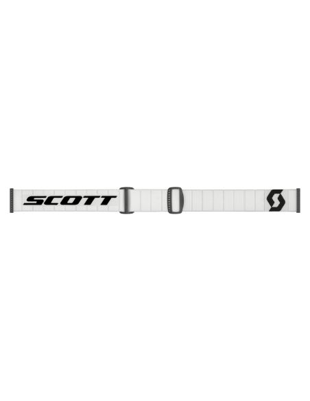 Masque cross Scott Split OTG Blanc Noir - écran Clair