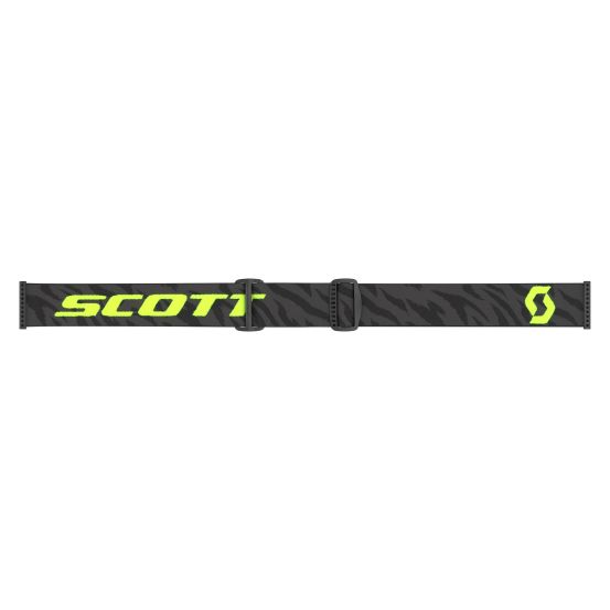 Masque cross Scott Split OTG Zebra Noir Jaune fluo - écran Clair