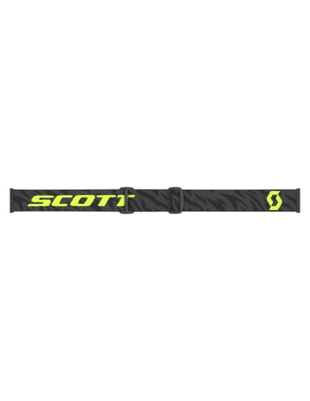 Masque cross Scott Split OTG Zebra Noir Jaune fluo - écran Clair
