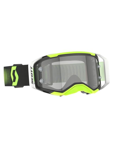 Masque cross Scott Prospect 2.0 Lightsensitive Doppler Noir Jaune fluo - écran iridium Gris