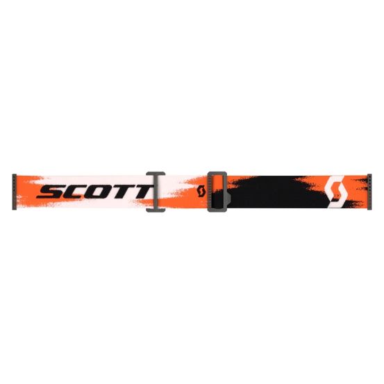 Masque cross Scott Prospect 2.0 Amplifier Chrome Noir Orange fluo - écran iridium Bleu