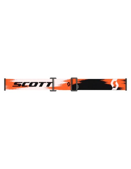 Masque cross Scott Prospect 2.0 Amplifier Chrome Noir Orange fluo - écran iridium Bleu