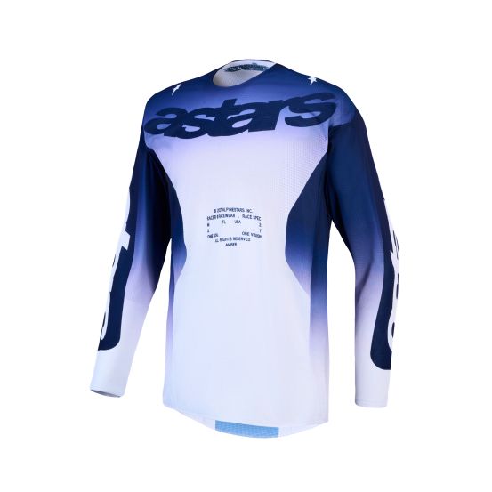 Maillot cross Alpinestars 2027 Racer Air Amber - Bleu Blanc