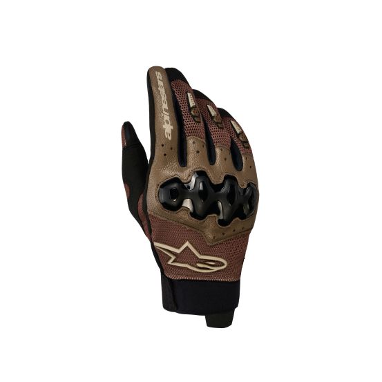 Gants cross Alpinestars Megawatt V2 Air - Walnut Beige Noir