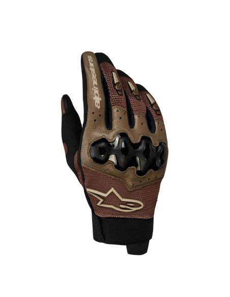 Gants cross Alpinestars Megawatt V2 Air - Walnut Beige Noir