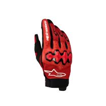 Gants cross Alpinestars Megawatt V2 Air - Rouge Vif Noir