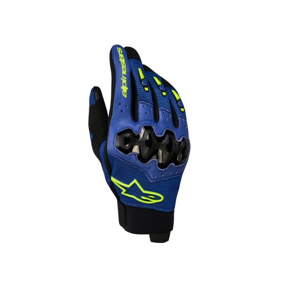 Gants cross Alpinestars Megawatt V2 Air - Bleu Vif Noir
