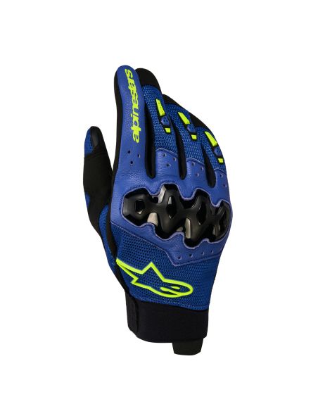 Gants cross Alpinestars Megawatt V2 Air - Bleu Vif Noir