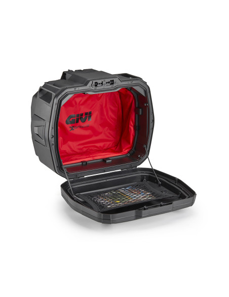 Top case - Valise latérale Givi Monokey extensible XSPACE XP01AAA  27 à 36 Litres - Gris