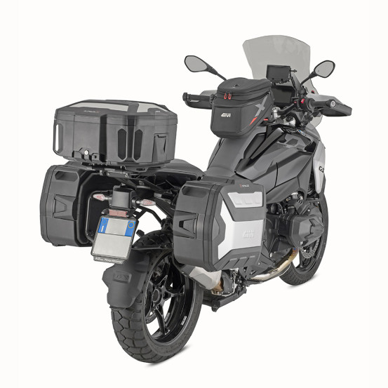 Top case - Valise latérale Givi Monokey extensible XSPACE XP01AAA  27 à 36 Litres - Gris