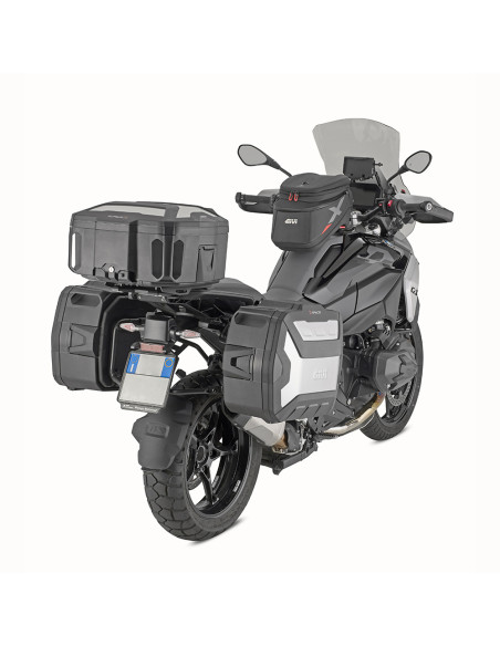 Top case - Valise latérale Givi Monokey extensible XSPACE XP01AAA  27 à 36 Litres - Gris