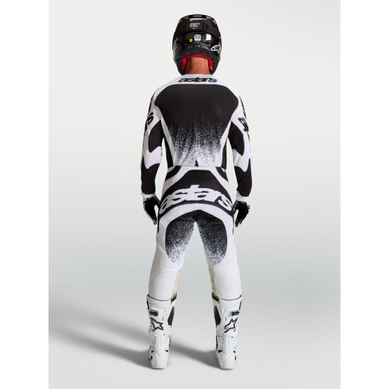 Tenue cross Alpinestars 2027 Techstar Swan - Blanc Noir