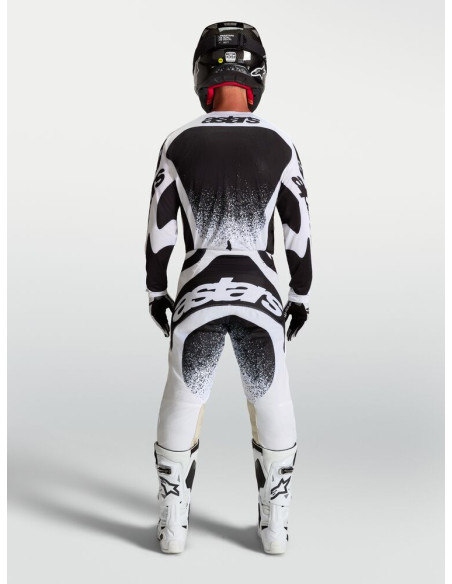 Tenue cross Alpinestars 2027 Techstar Swan - Blanc Noir