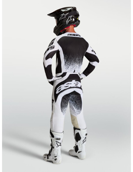 Tenue cross Alpinestars 2027 Techstar Swan - Blanc Noir