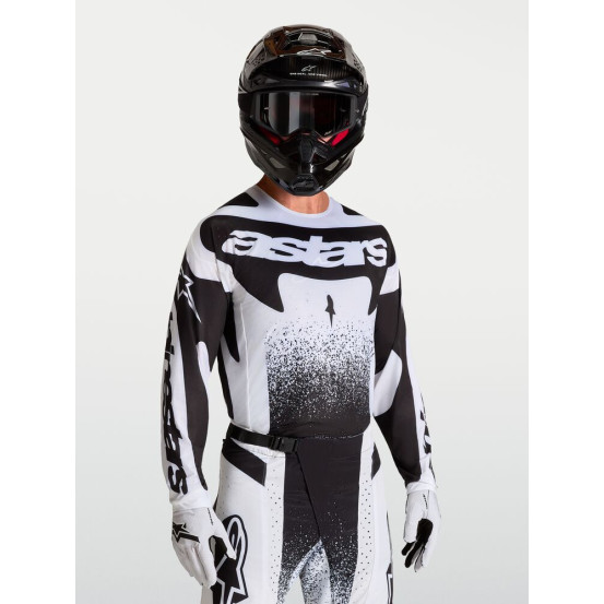 Tenue cross Alpinestars 2027 Techstar Swan - Blanc Noir